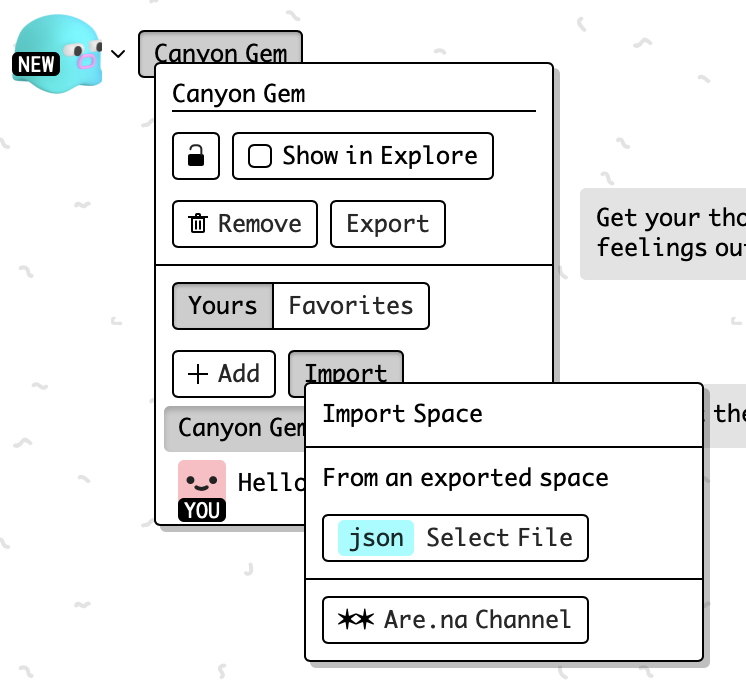 import-space